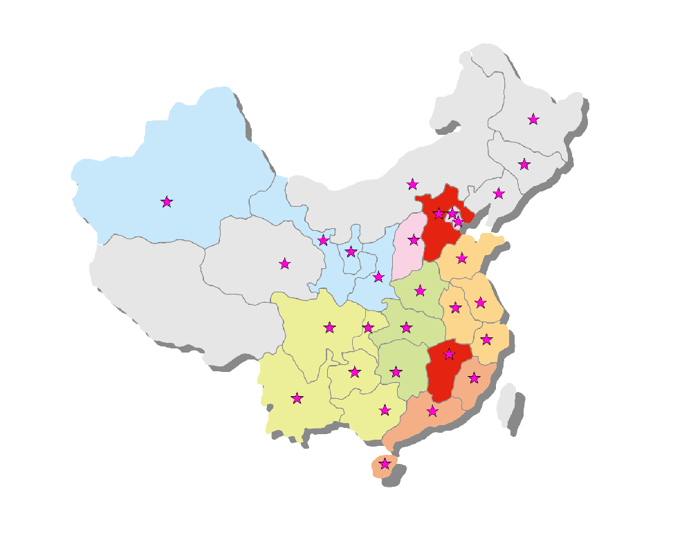 云值守门店网络分布